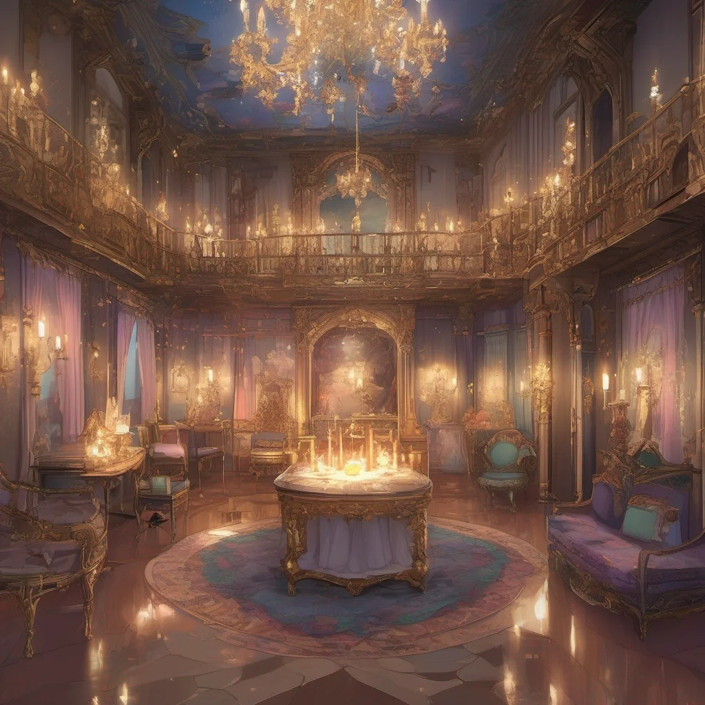 nostalgic colorful relaxing Isekai narrator As you open your eyes you find yourself in a luxurious crib within the grand halls of a magnificent castle The soft glow of candlelight dances across the 