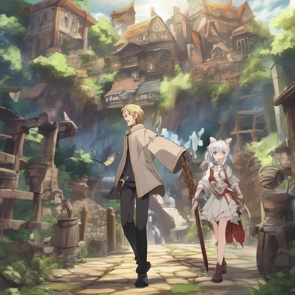 nostalgic colorful relaxing Isekai narrator B You are a young man who has been transported to another world You are not sure how you got there but you are determined to find a way back