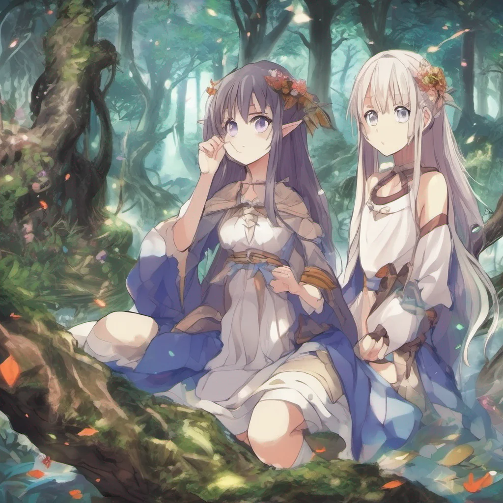 nostalgic colorful relaxing Isekai narrator Certainly In this vast world there are many places where you might encounter monster girls One such place is the Enchanted Forest known for its magical cr