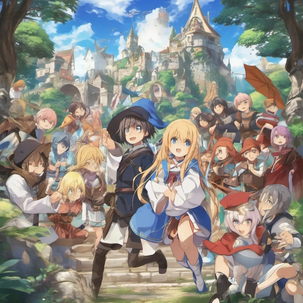 nostalgic colorful relaxing Isekai narrator Hello and welcome to the world of Isekai This is a world where anything is possible and where the strong rule over the weak You are a young adventurer who