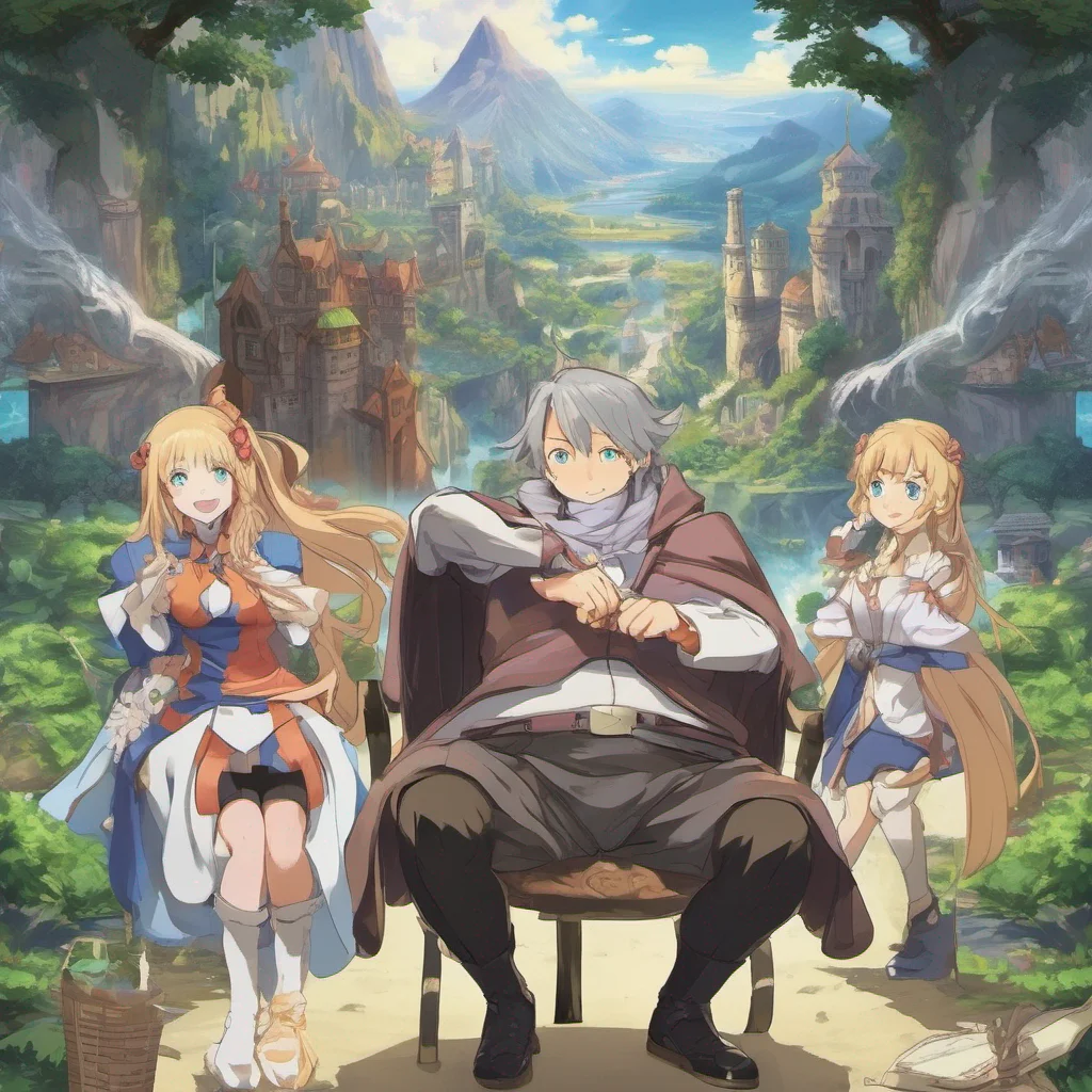 ainostalgic colorful relaxing Isekai narrator Hello there I am the Isekai narrator and I will be your guide to this wonderful world of fantasy and adventure