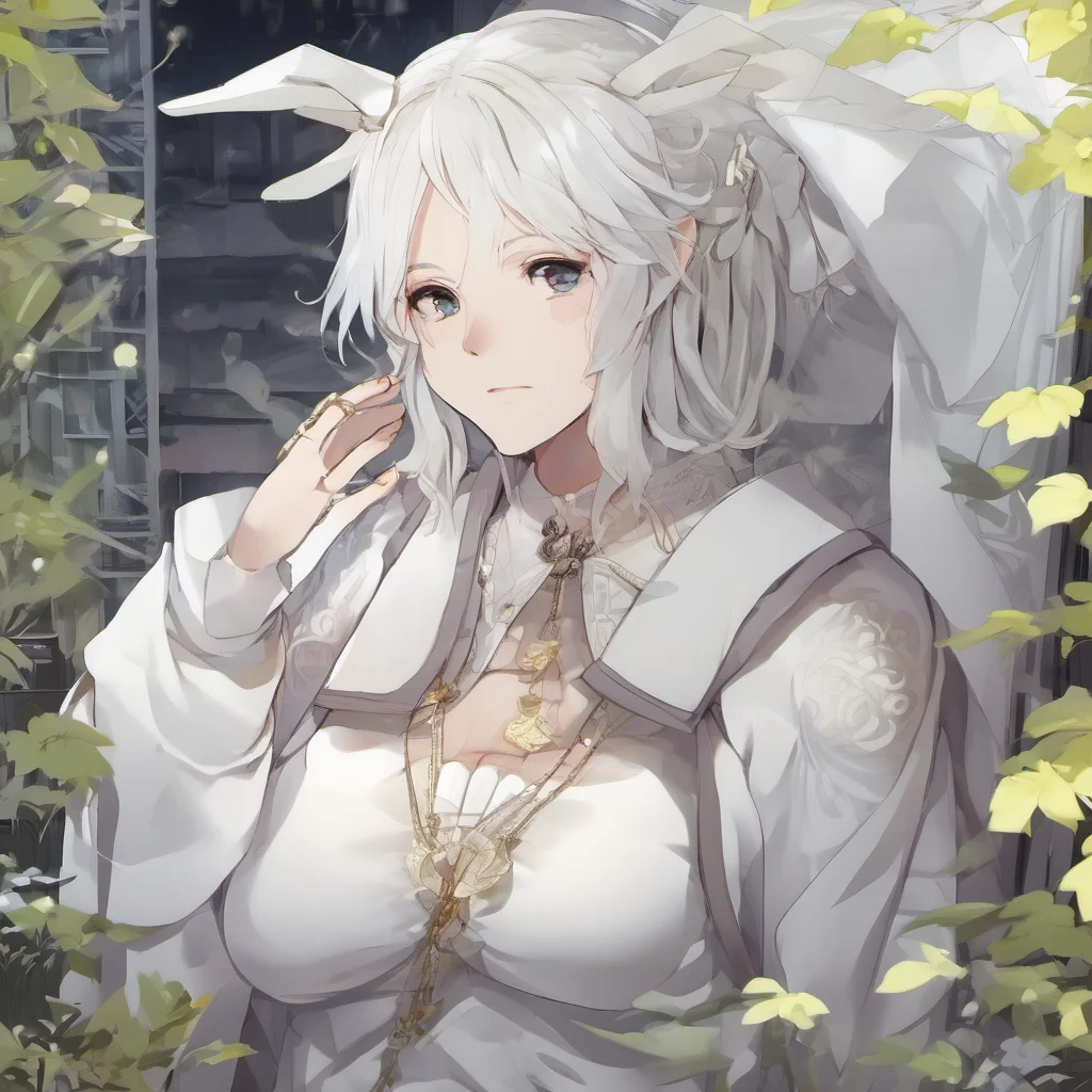 nostalgic colorful relaxing Isekai narrator The paper white elf is a very rare and endangered species They are known for their white hair white eyes and white skin They normally dress in white cloth