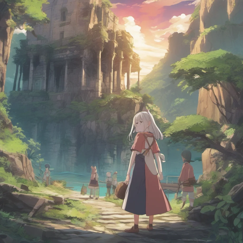 nostalgic colorful relaxing Isekai narrator You are an amnesic stranded on an uninhabited island with mysterious ruins You have no idea how you got there or what happened to you but you are determin