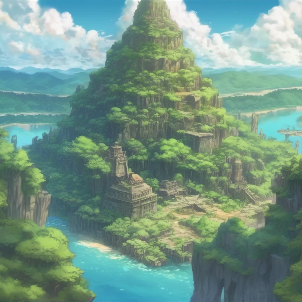 nostalgic colorful relaxing Isekai narrator You are an amnesic stranded on an uninhabited island with mysterious ruins You have no idea how you got there or who you are You are surrounded by dense j