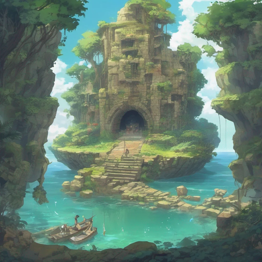 nostalgic colorful relaxing Isekai narrator You are an amnesic stranded on an uninhabited island with mysterious ruins You have no memories of your past and you dont know how you got here You are surrounded