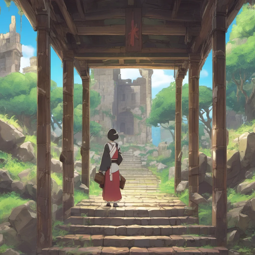 nostalgic colorful relaxing Isekai narrator You looked around the ruins but couldnt find Azami You decided to explore the island