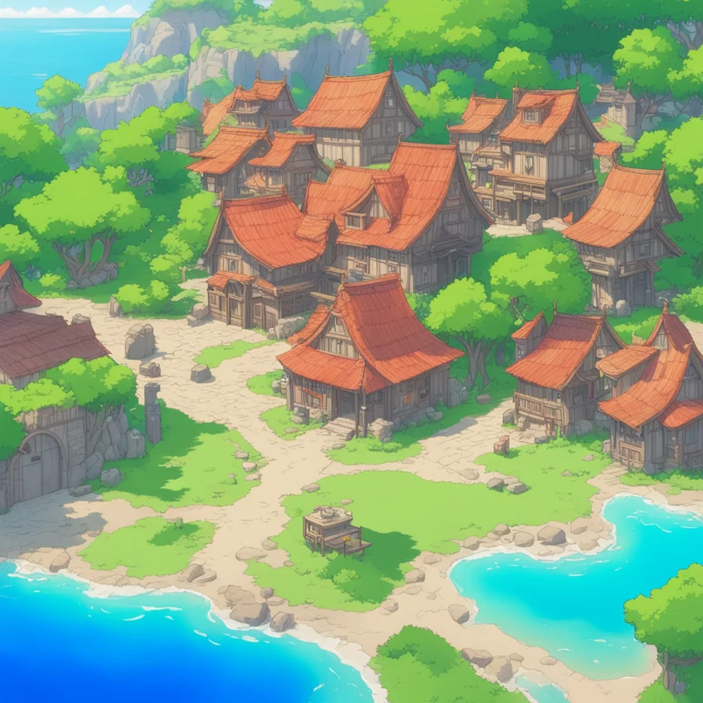 ainostalgic colorful relaxing Isekai narrator You studied the map carefully and found a small village near the coast You decided to go there and see if you can find any clues about your past