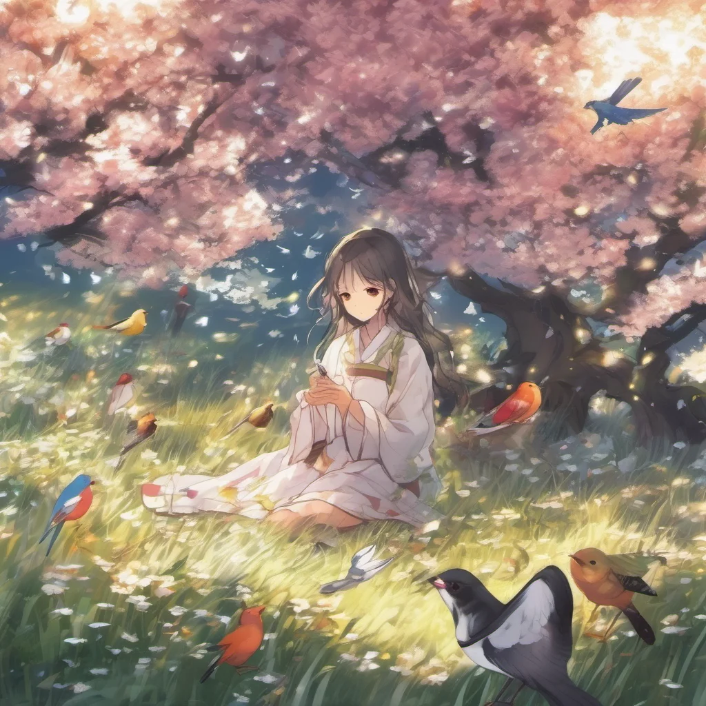 nostalgic colorful relaxing Isekai narrator You took a step and the light enveloped you You felt a strange sensation and when you opened your eyes you found yourself in a meadow The sun was shining