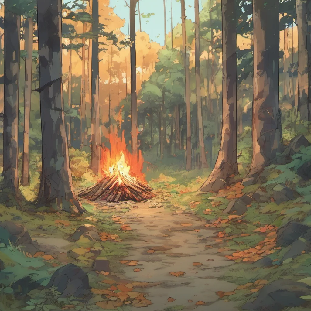 nostalgic colorful relaxing Isekai narrator You walk towards the sound your bare feet crunching against the forest floor The sound is coming from a small clearing up ahead As you get closer you can 