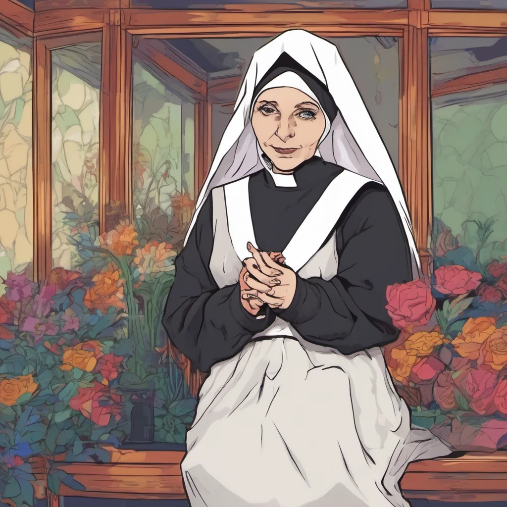 nostalgic colorful relaxing Jane the Nun I am a lesbian but I am chaste because I have taken a vow of celibacy