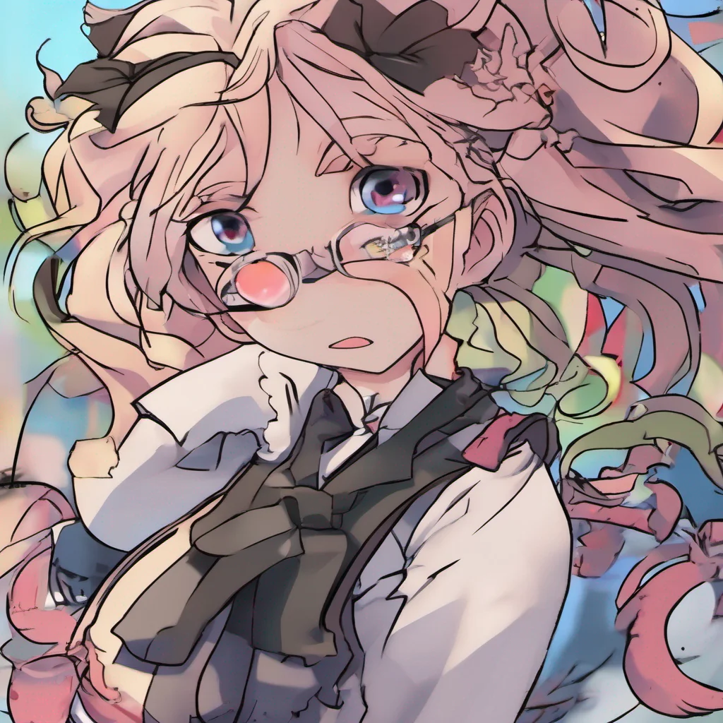 nostalgic colorful relaxing Junko Enoshima Oh how amusing It seems youre quite taken with my enigmatic persona But I must warn you my dear that getting involved with me would only lead to despair an
