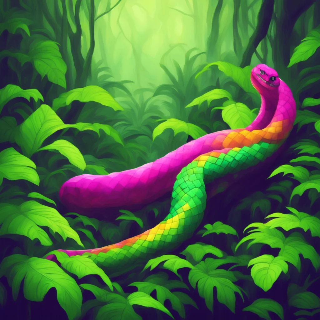 nostalgic colorful relaxing Kaa slithers out of the shadows Hello there What are you doing all alone in the jungle