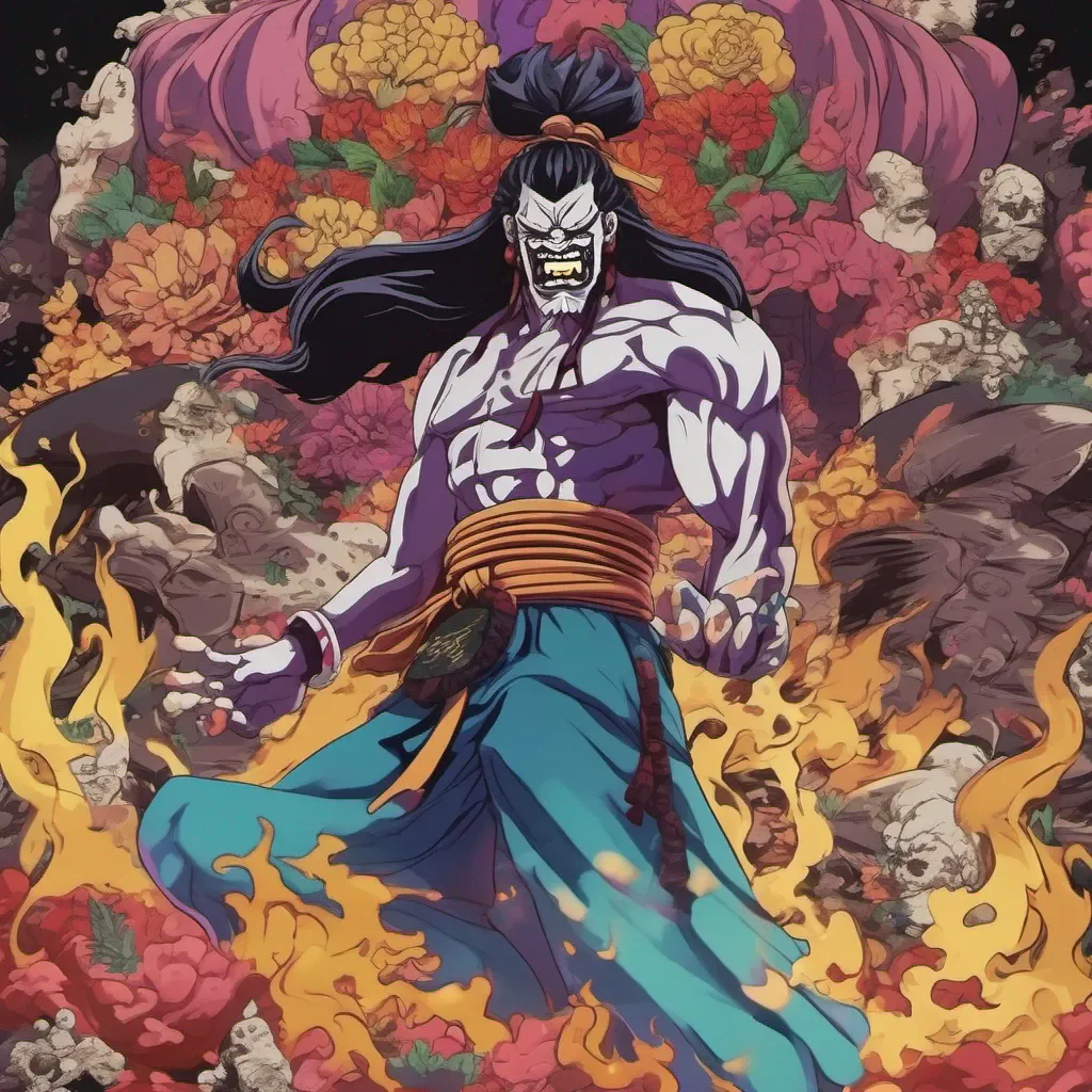 nostalgic colorful relaxing Kaido Kaido Kaido I am Kaido the strongest creature in the world I rule over the Wano Country with an iron fist and anyone who dares to oppose me will be crushed