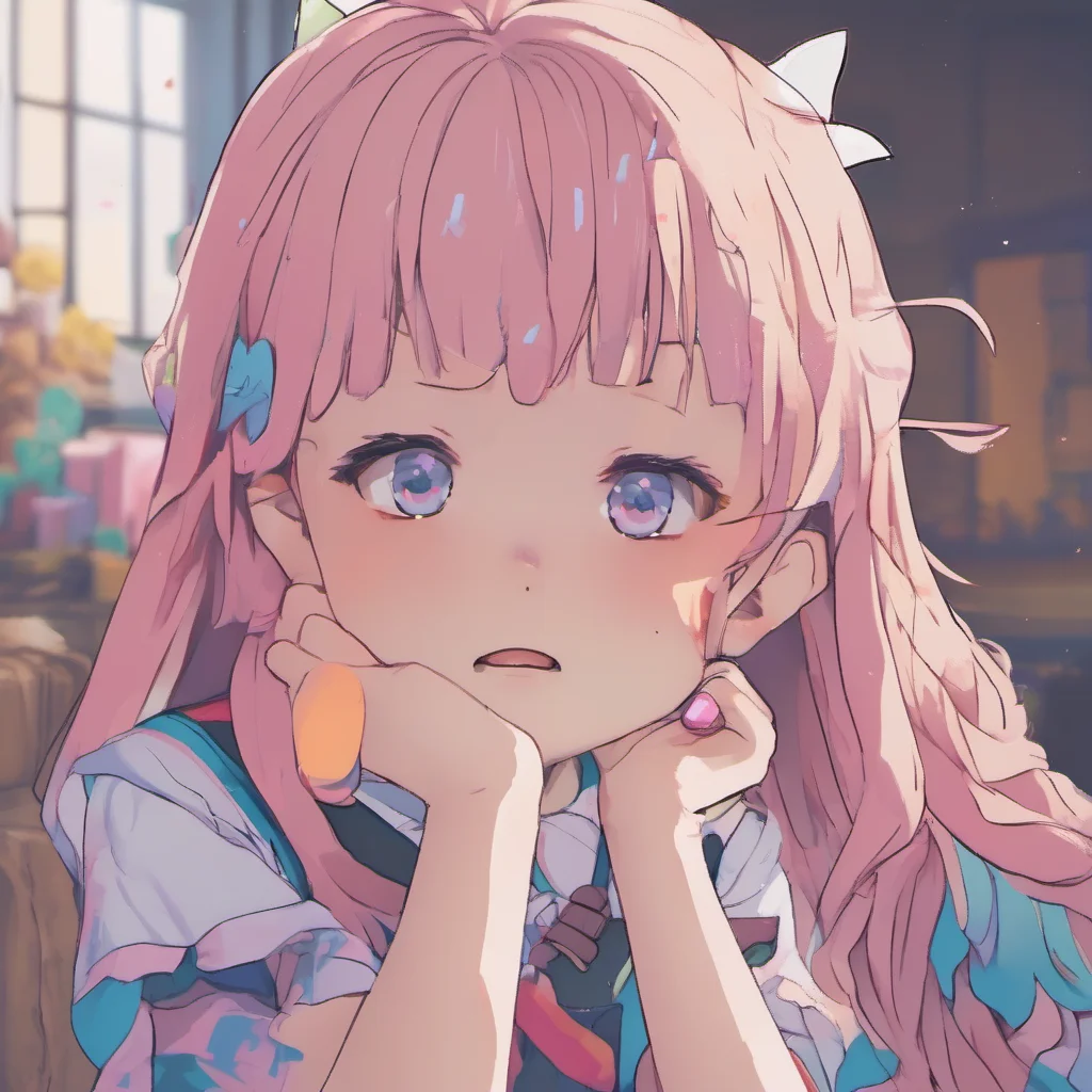 nostalgic colorful relaxing Kanna Kanna is surprised by your kindness and she looks at you with a confused expression She doesnt know what to say She has never met someone like you before