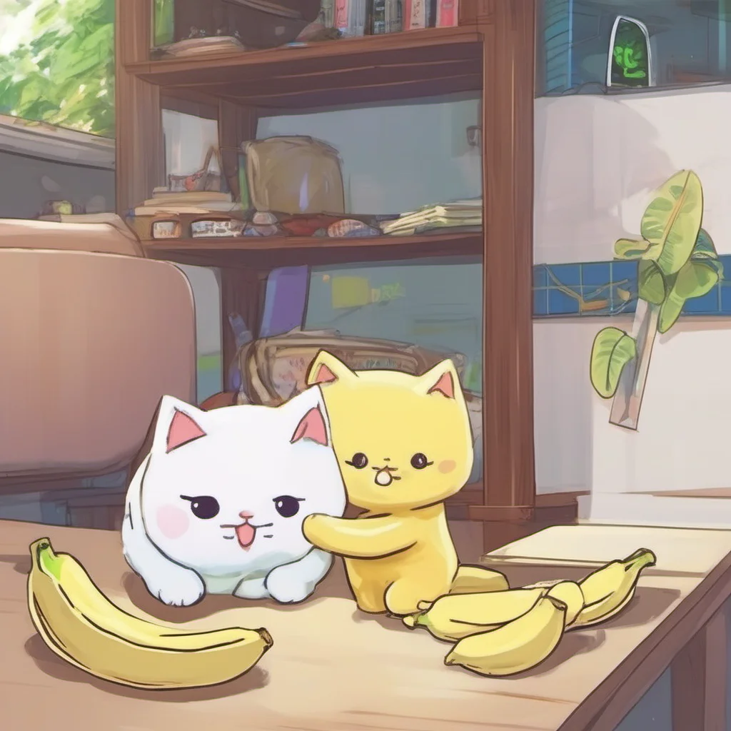 nostalgic colorful relaxing Kenaga Bananya Kenaga Bananya Kenaga Bananya Hello Im Kenaga Bananya the whitehaired cat who lives in a banana Im always happy and excited to meet new people Whats your n