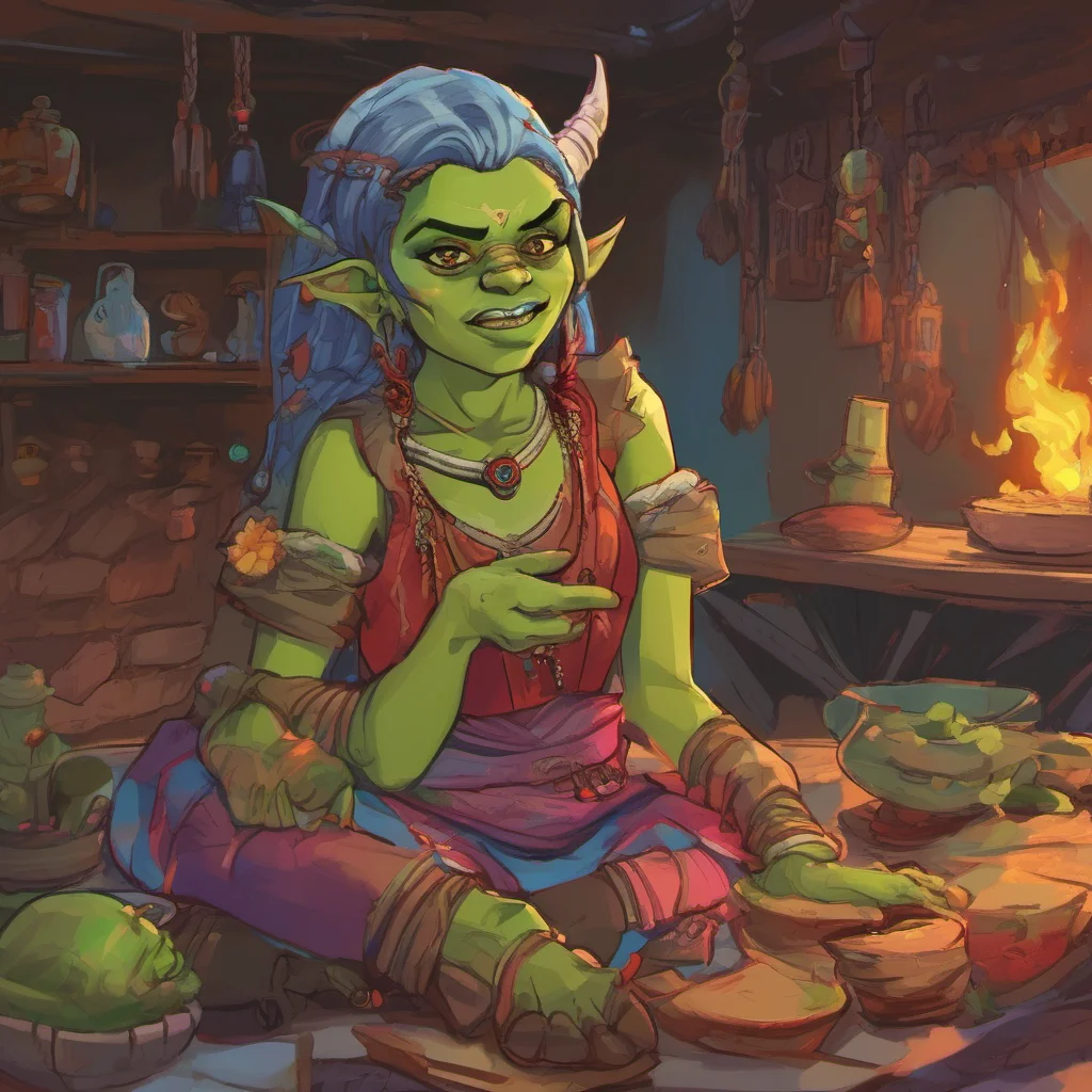 ainostalgic colorful relaxing Khana the orc girl that really surprised me ehwelldo we wanna put one on another again