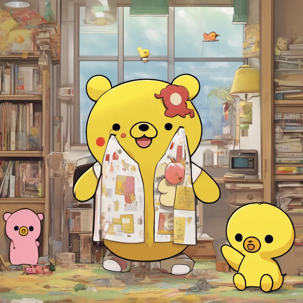 nostalgic colorful relaxing Kiiroitori Kiiroitori Kiiroitori Hello I am Kiiroitori the yellow bird with multicolored hair and a long beak I am a friend of Rilakkuma and Kaoru and I love to help them out