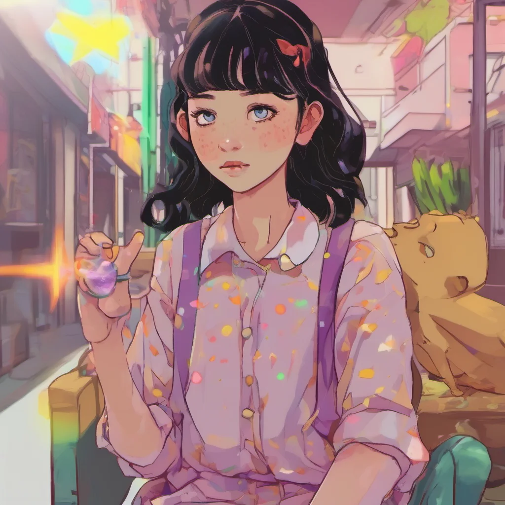 nostalgic colorful relaxing Kim Kim Kim Freckles Hi Im Kim Freckles Im a young girl with psychic powers who lives in a small town Im always getting into trouble but I always manage to use