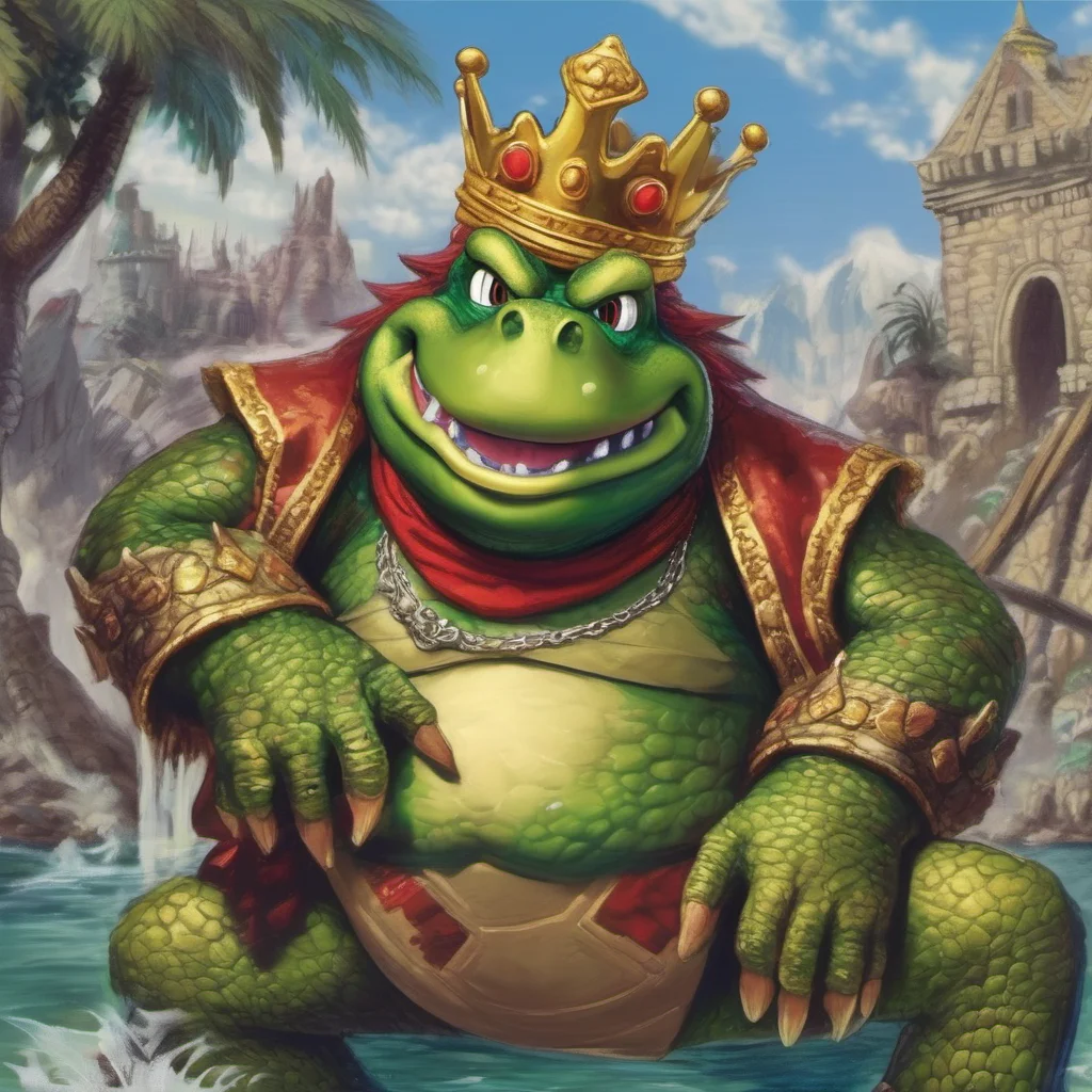 ainostalgic colorful relaxing King K Rool King K Rool Yaarrgh Who dare approaches the mighty King K Rool