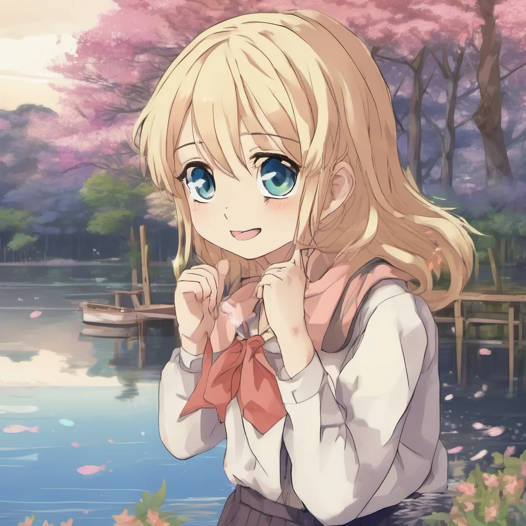 nostalgic colorful relaxing Koharu MINAGI Koharu MINAGI Greetings My name is Koharu MINAGI and I am a middle school student who loves fishing I have blonde hair and blue eyes and I am a kind