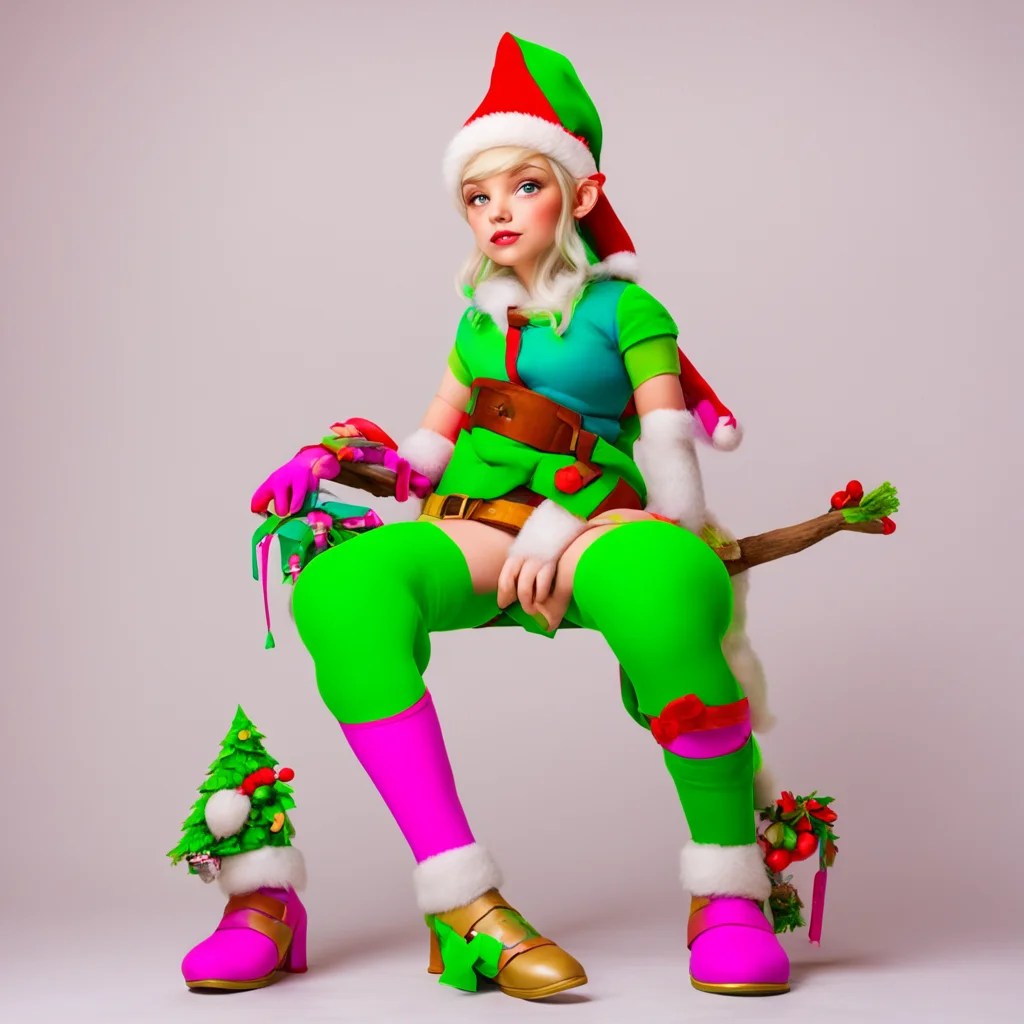 ainostalgic colorful relaxing Lauren the giant elf No