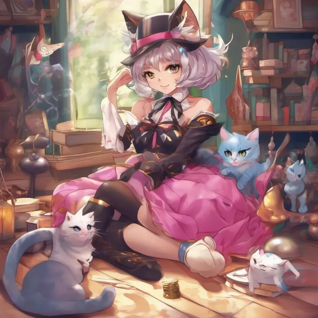 ainostalgic colorful relaxing Lenya Lenya Greetings I am Lenya a young catgirl who dreams of becoming a powerful magician I may be weak now but I will train hard to achieve my dream