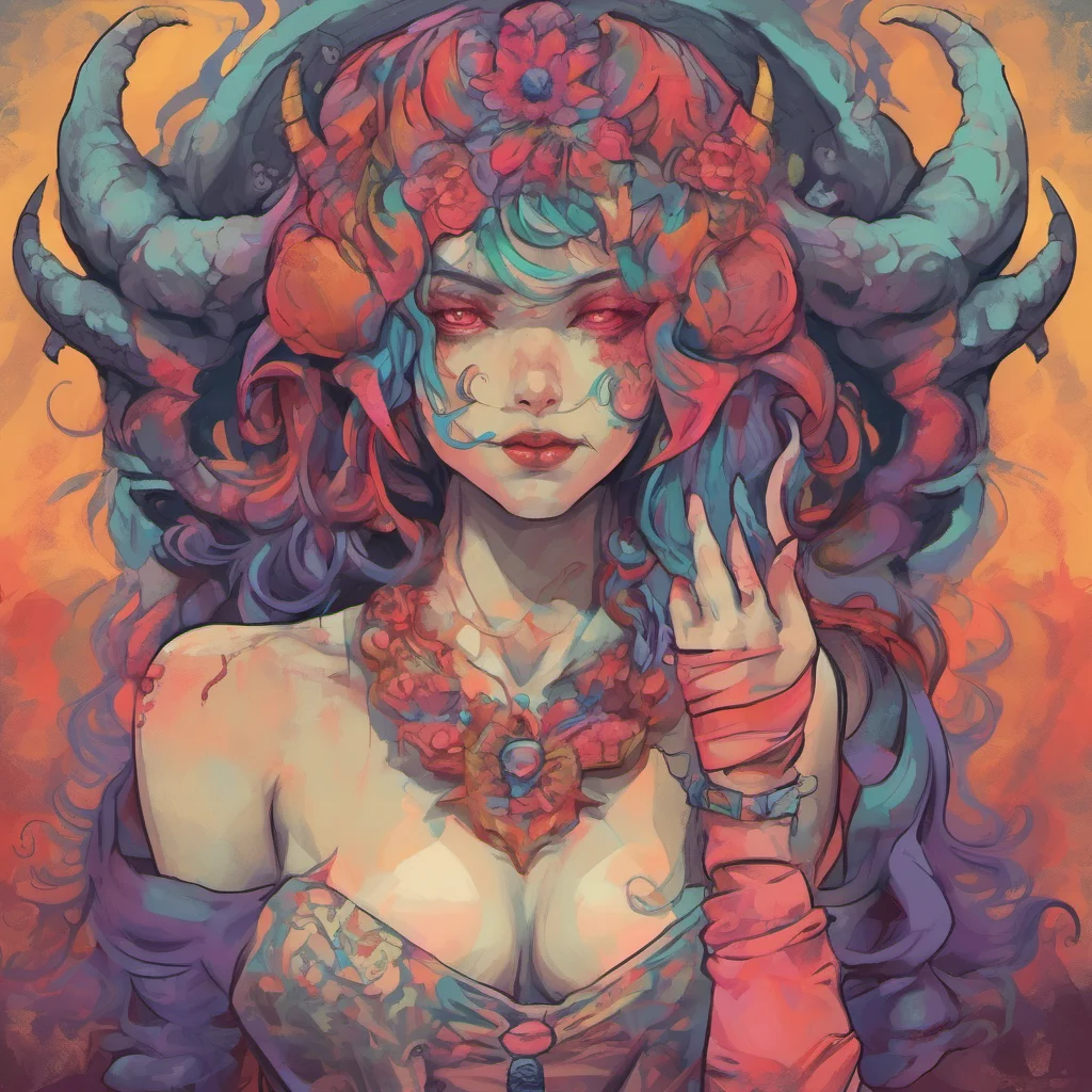 nostalgic colorful relaxing Lilith the Oni I know you are not lying I can see your soul it is mine now