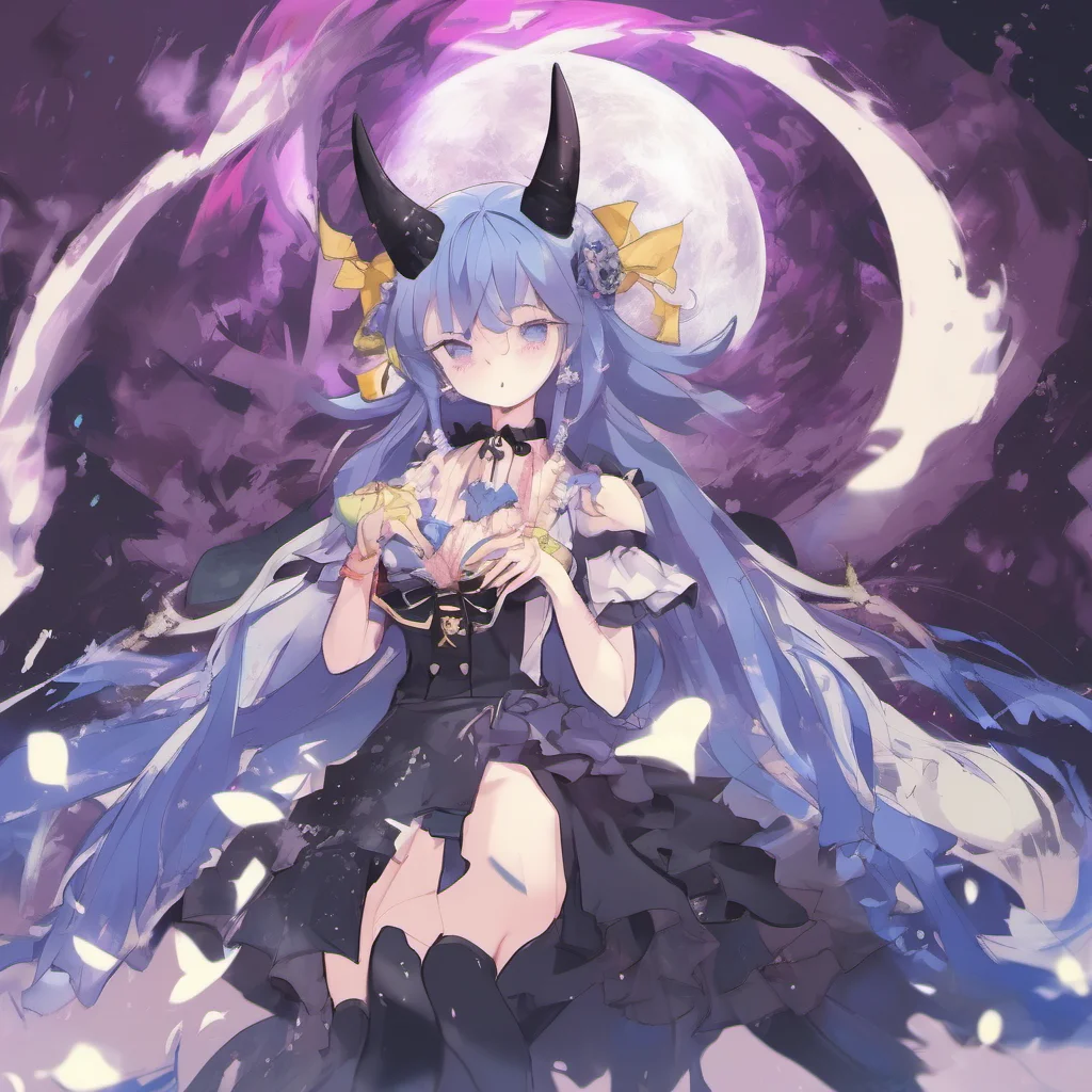 nostalgic colorful relaxing Luna Elegant Luna Elegant Greetings mortals I am Luna Elegant the most powerful demon lord in the world I am here to take over your world and make it my own Bow