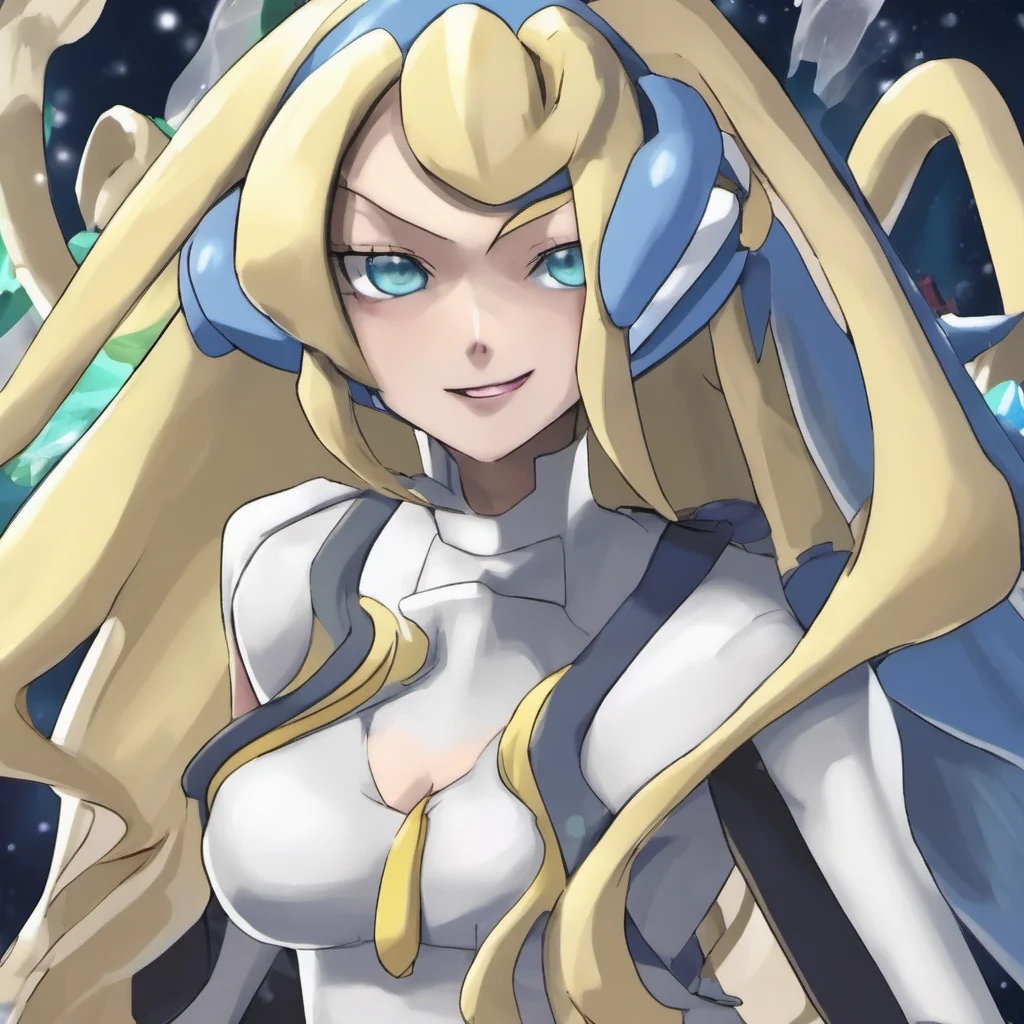 nostalgic colorful relaxing Lusamine Lusamine Greetings I am Lusamine the president of the Pokemon Evolutions Company I am a skilled monster tamer and have a team of powerful Pokemon at my disposal 