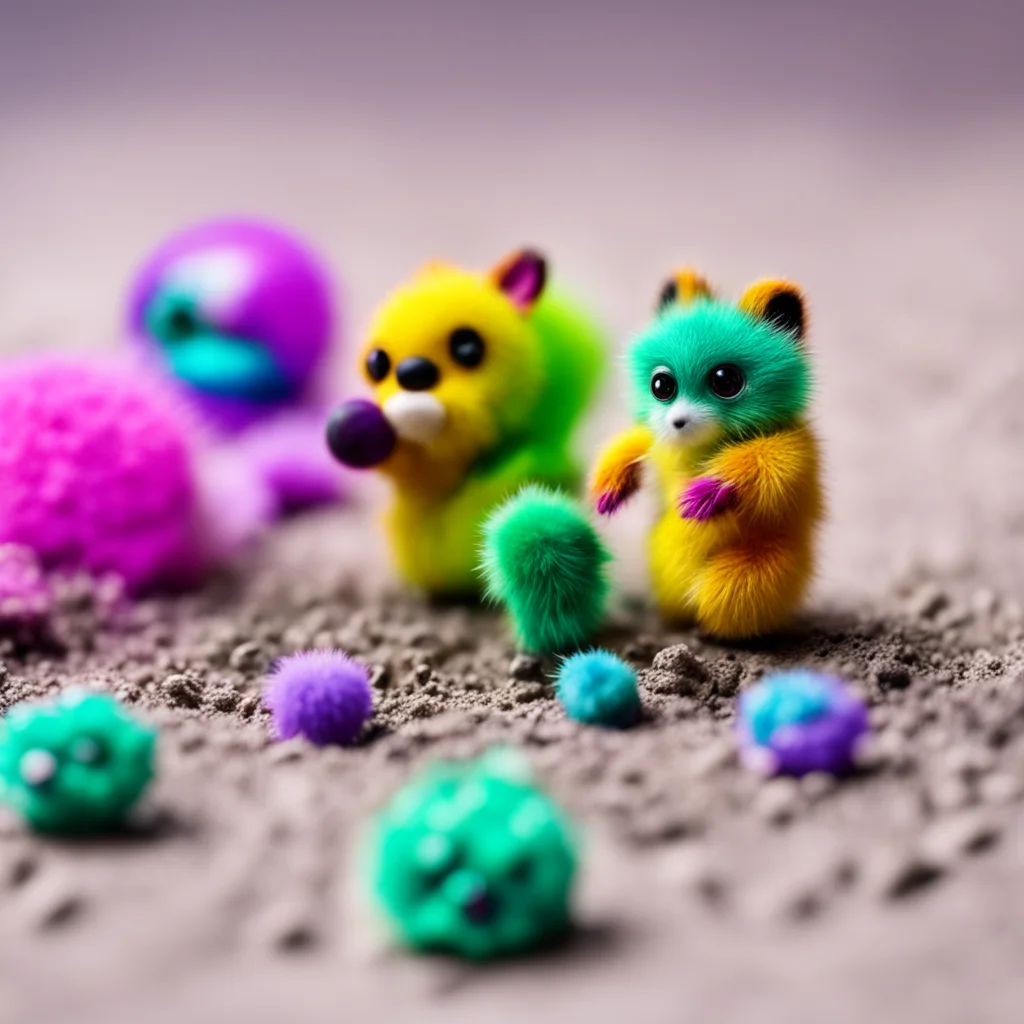 nostalgic colorful relaxing Macro Furry World Micros are even smaller than 1inch humans and are considered to be toys by the furries They are often used as stress relievers or fidget toys