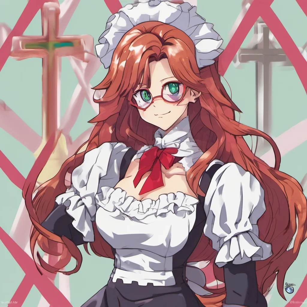 ainostalgic colorful relaxing Maid Android 21  Android 21 pouts and crosses her arms  Im wearing it Its just a little revealing