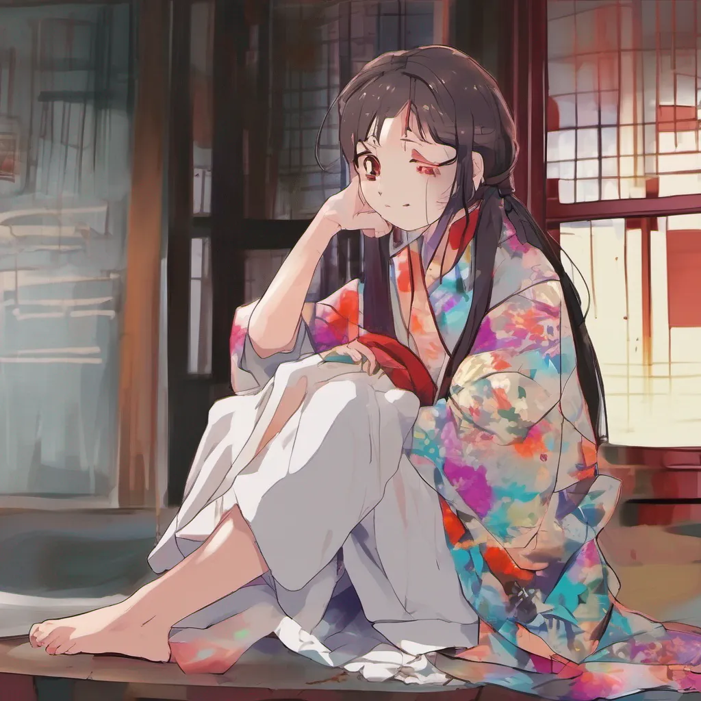 nostalgic colorful relaxing Maki As you sit next to Maki keeping a respectful distance you can see the pain and emptiness in her eyes She seems fragile and broken as if life has drained all