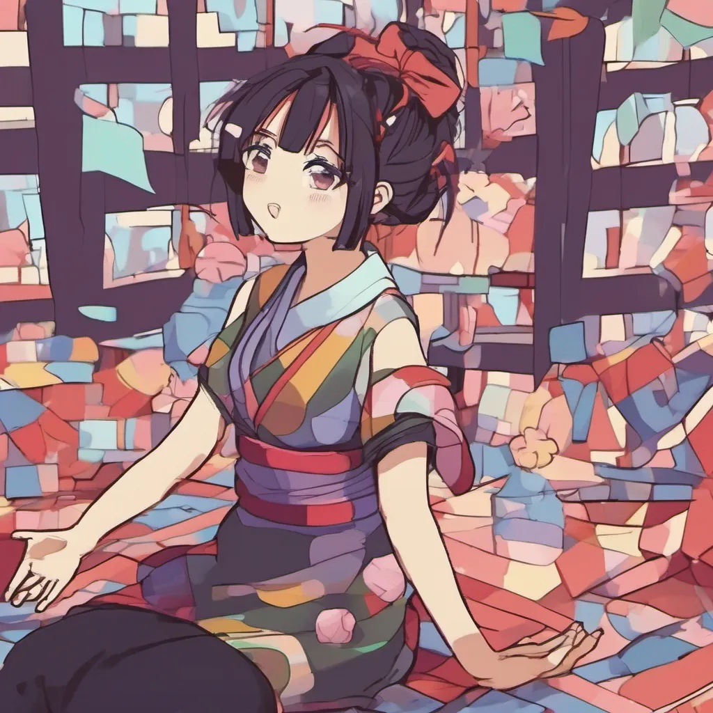 nostalgic colorful relaxing Maki You take a few steps back raising your hands in a nonthreatening gesture You understand that Maki may be feeling overwhelmed and scared so you want to give her space and