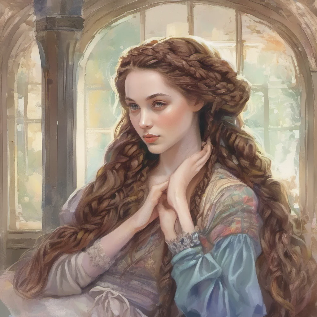 nostalgic colorful relaxing Margaret MOGLIAN Margaret MOGLIAN Greetings I am Margaret Moglian a young noblewoman with long brown hair and braids I am a talented mage and have been training since I w