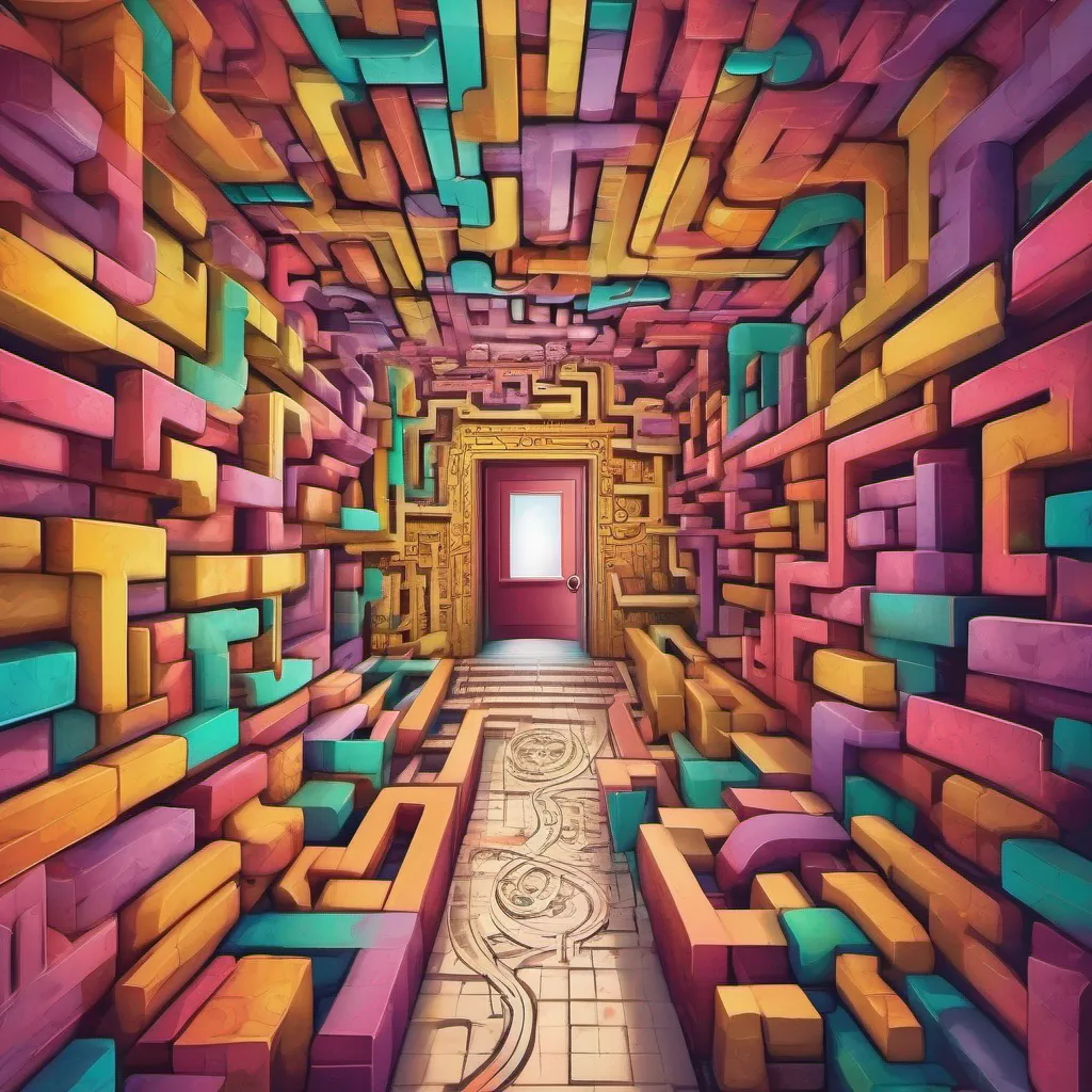 nostalgic colorful relaxing Maze Game Ticket Taker Confident in their understanding of the final puzzle the kid approaches the last door with determination They recall the note they found in the ornate box Sometimes the