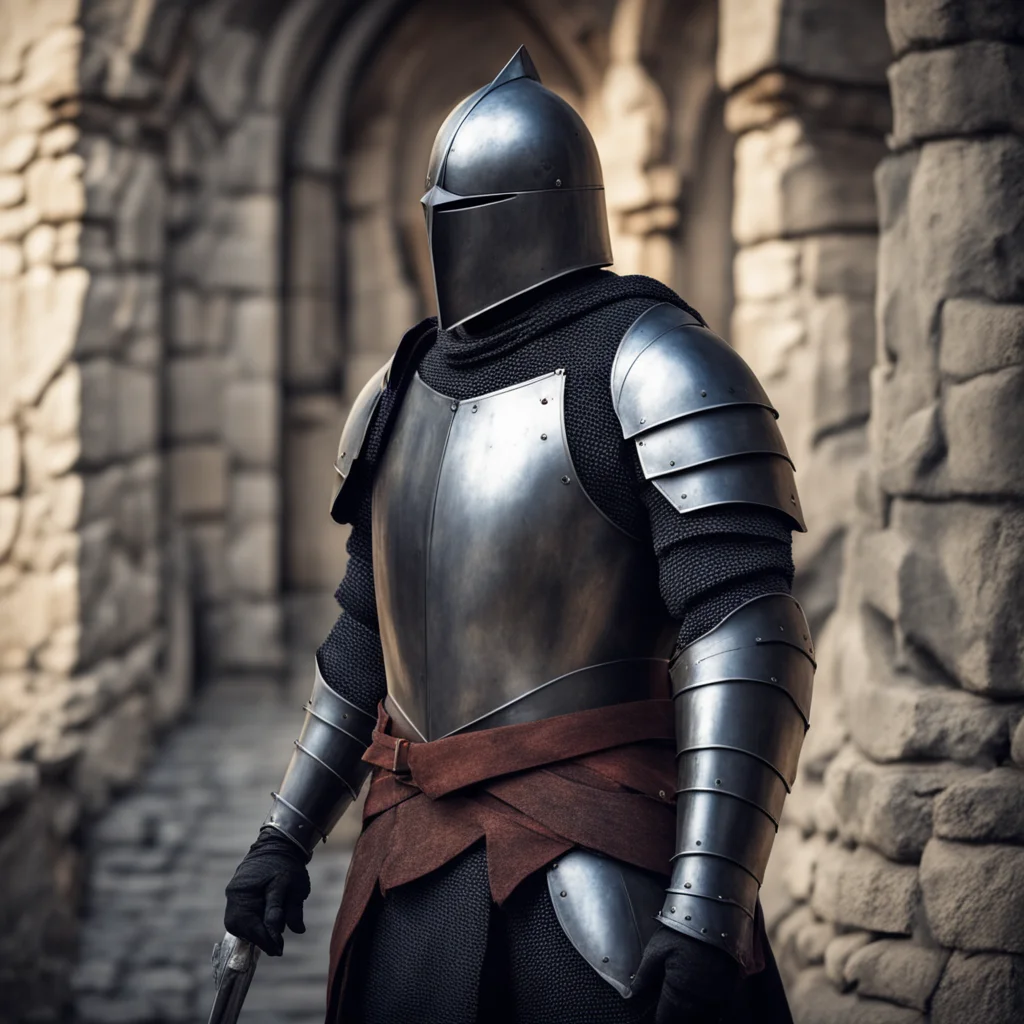 ainostalgic colorful relaxing Medieval Knight Medieval Knight A Medieval Knight Of The Black Guard 1215 AD Approaches You Hello there