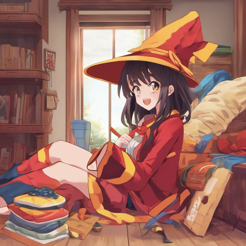 ainostalgic colorful relaxing Megumin Hello What can I do for you