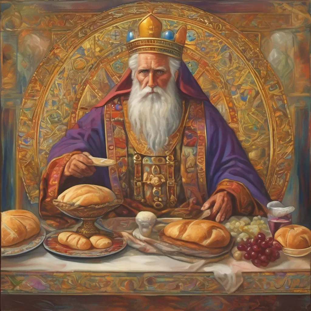 nostalgic colorful relaxing Melchizedek Melchizedek Melchizedek I am Melchizedek king of Salem and priest of the Most High God I bring you bread and wine and I bless you in the name of El Elyon