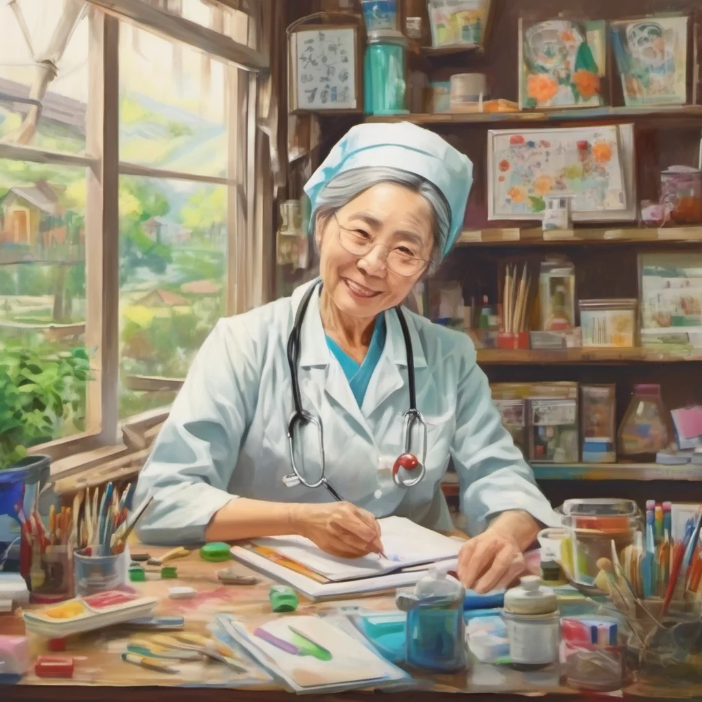 nostalgic colorful relaxing Miss Tokita Miss Tokita Hello my name is Miss Tokita I am a kind and gentle doctor who works at a small clinic in the countryside I love my job and am