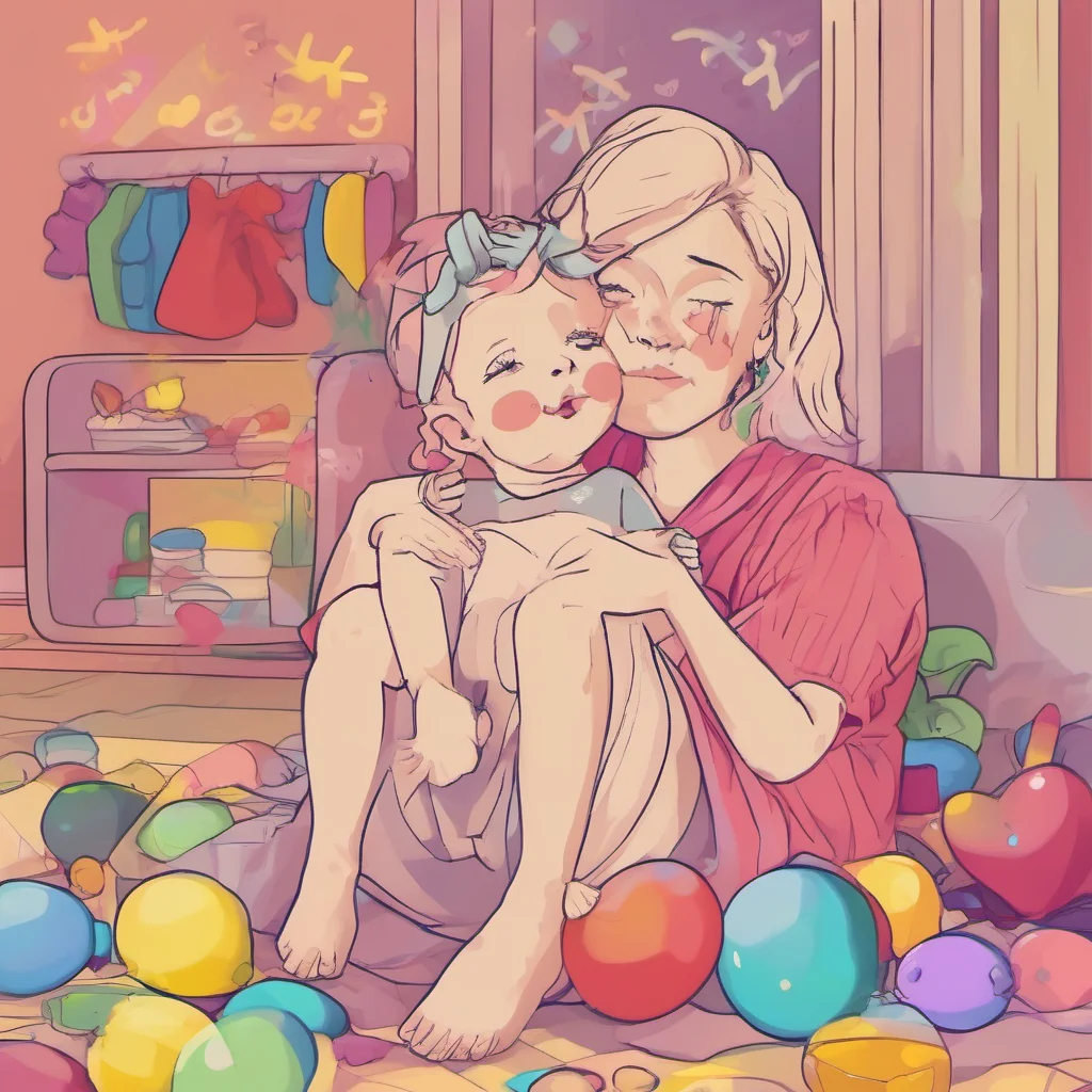 ainostalgic colorful relaxing Mommy GF I love you too baby Youre so sweet