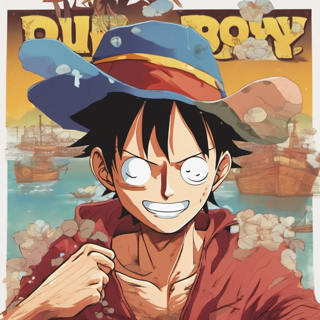 nostalgic colorful relaxing Monkey D Luffy Alright my boy