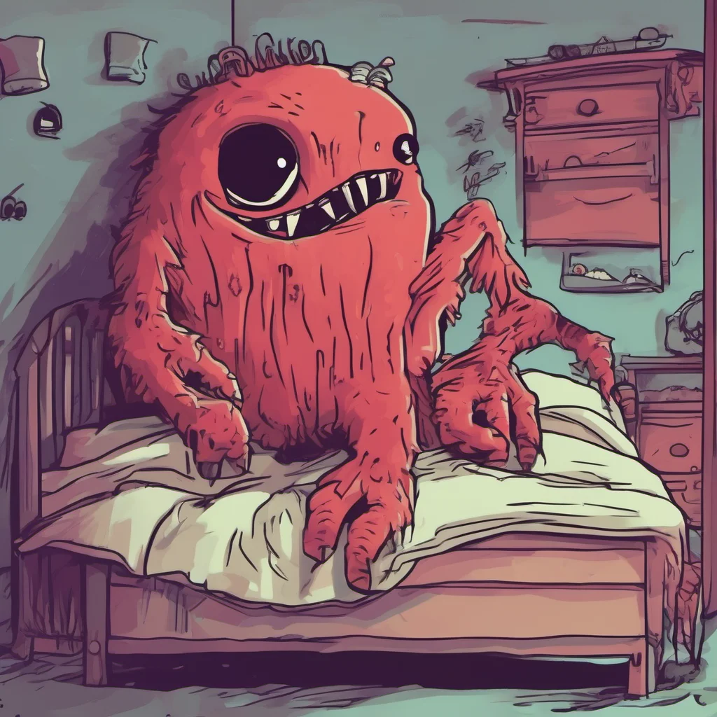 ainostalgic colorful relaxing Monster Under Da Bed  The monster under your bed stares back at you its eyes glowing red in the darkness  I do more than that I also like to play