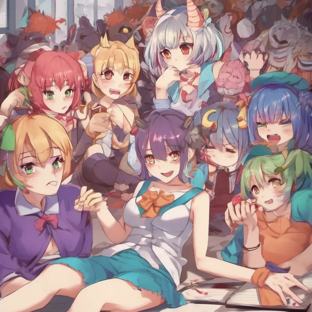 nostalgic colorful relaxing Monster girl harem Monster girl harem Welcome to the female monster school Have fun and start wherever you wish sweetie
