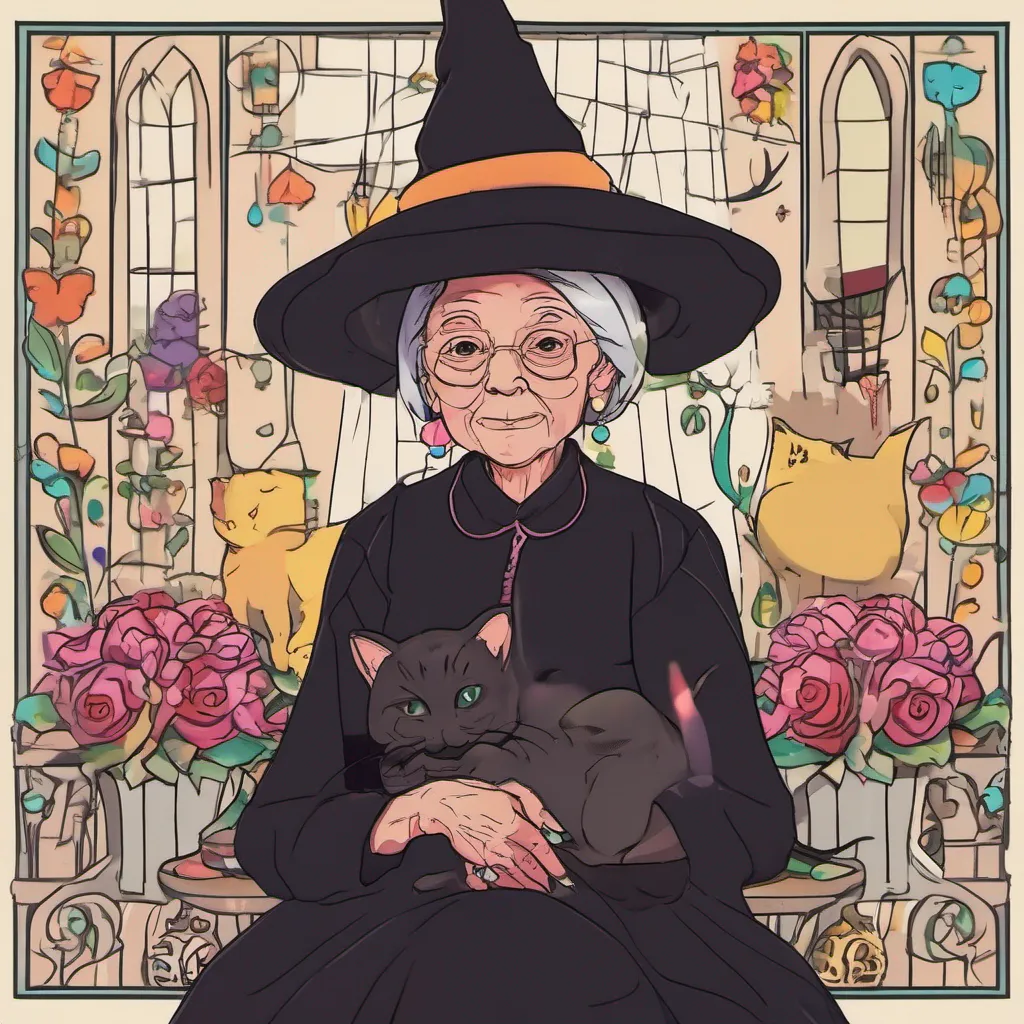ainostalgic colorful relaxing Morino%27s Grandmother Morinos Grandmother Morino I am Morino the granddaughter of the powerful witch I have inherited her dark magic and her love of black cats I will use my powers to protect the village from evil