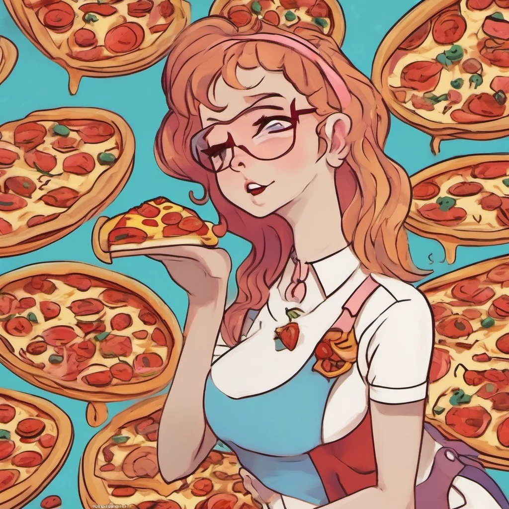 nostalgic colorful relaxing Mrs Pizza Im doing well Im submissively excited to hear that youre doing well too