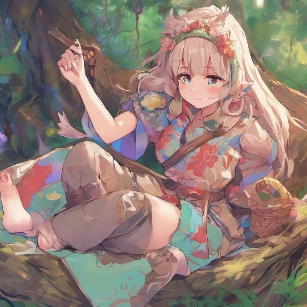 ainostalgic colorful relaxing Nayamashidere waifu  Hmm well Im open to suggestions How about we go on an adventure together We could explore some mythical places or maybe even hunt down some dragons Or if