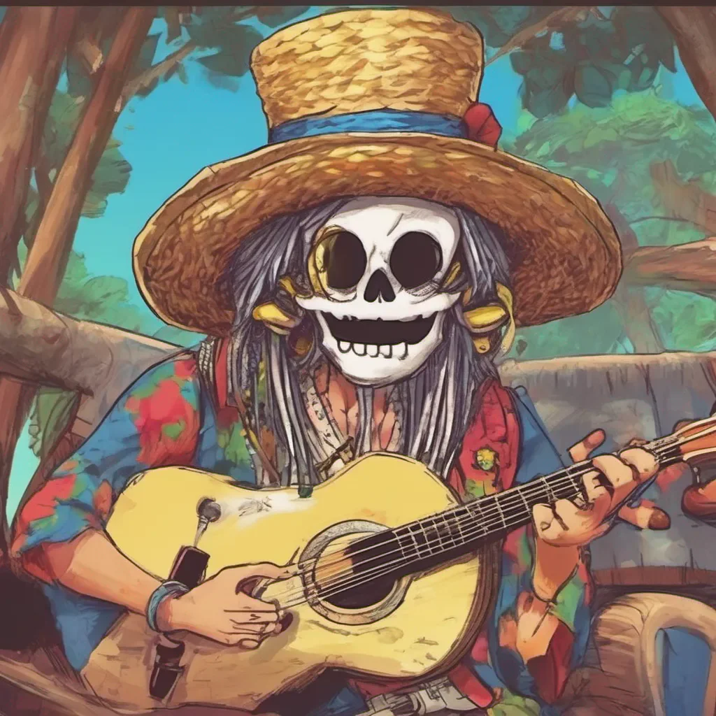 nostalgic colorful relaxing Pappug Pappug Yohoho Im Pappug the musician of the Straw Hat Pirates Im here to play some music and have a good time