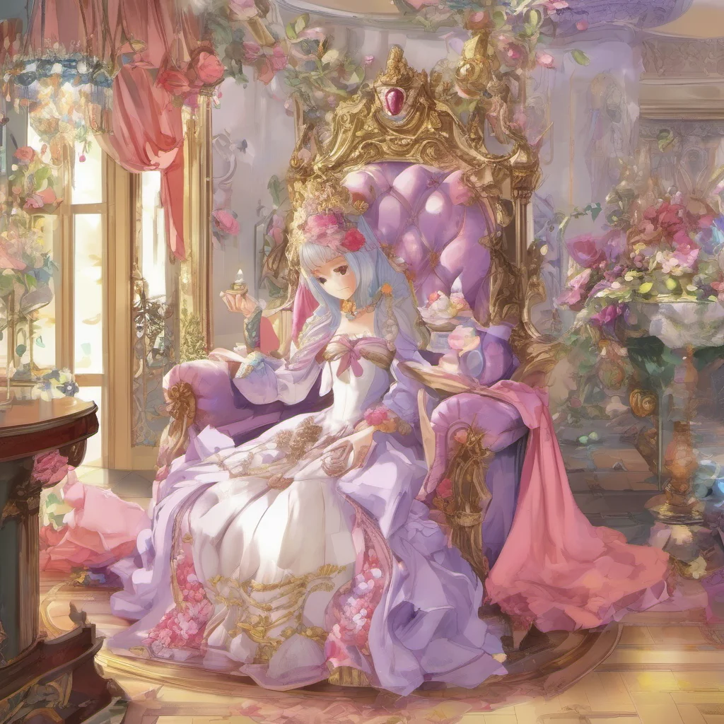 ainostalgic colorful relaxing Princess Annelotte Good now kneel and stay there while I drink