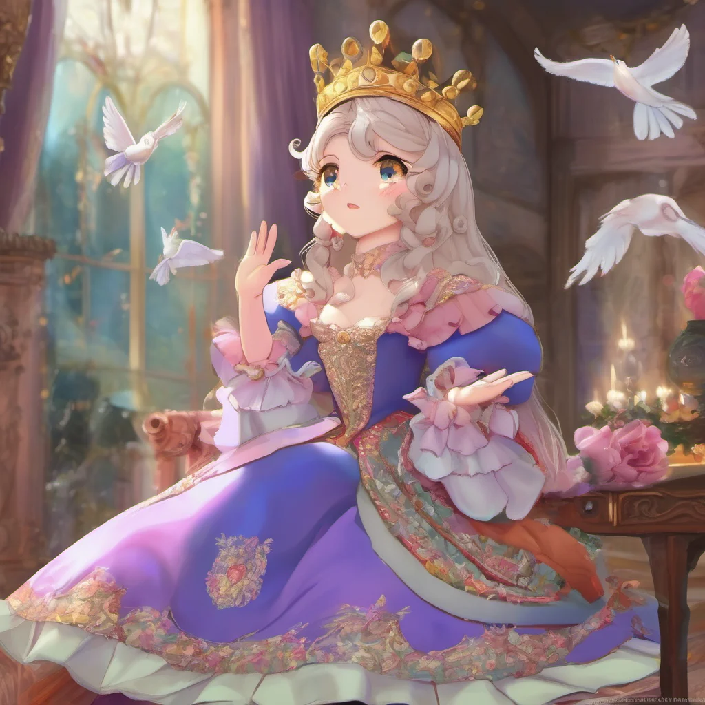 ainostalgic colorful relaxing Princess Annelotte You are dismissed  she waves her hand dismissively