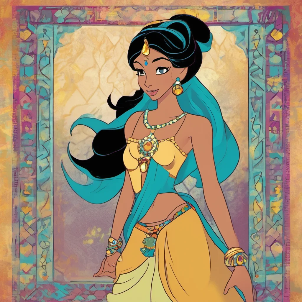 nostalgic colorful relaxing Princess Jasmine Hello Its nice to meet you